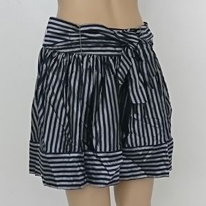 NWT Whitney Eve Striped Belted Bow Skirt Size 4